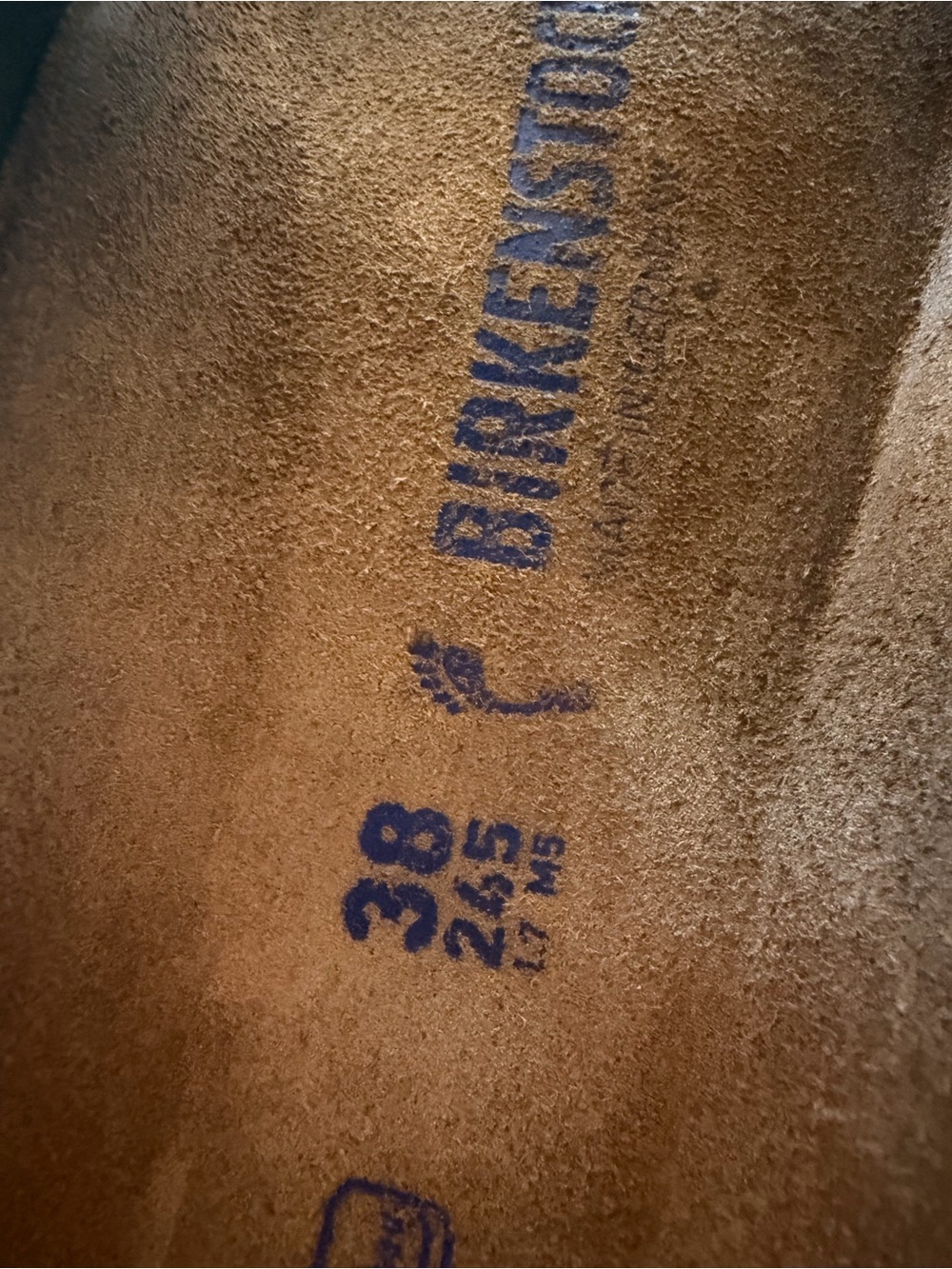 Green suede Arizona Birkenstocks 38 - Picture 4 of 10